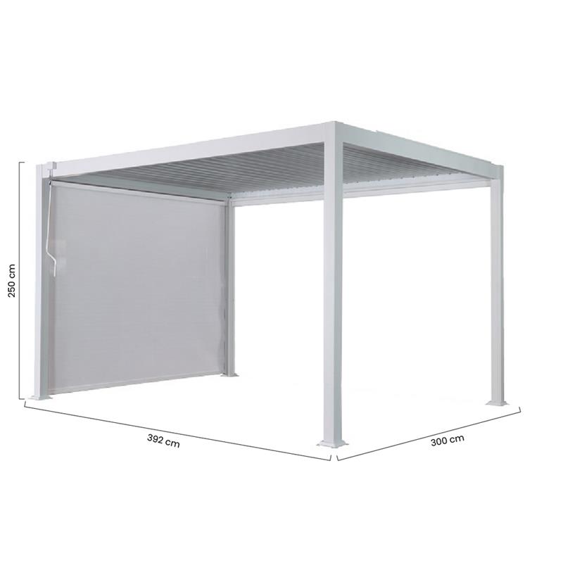 ALMA PERGOLA 300X392X250CM BIANCA