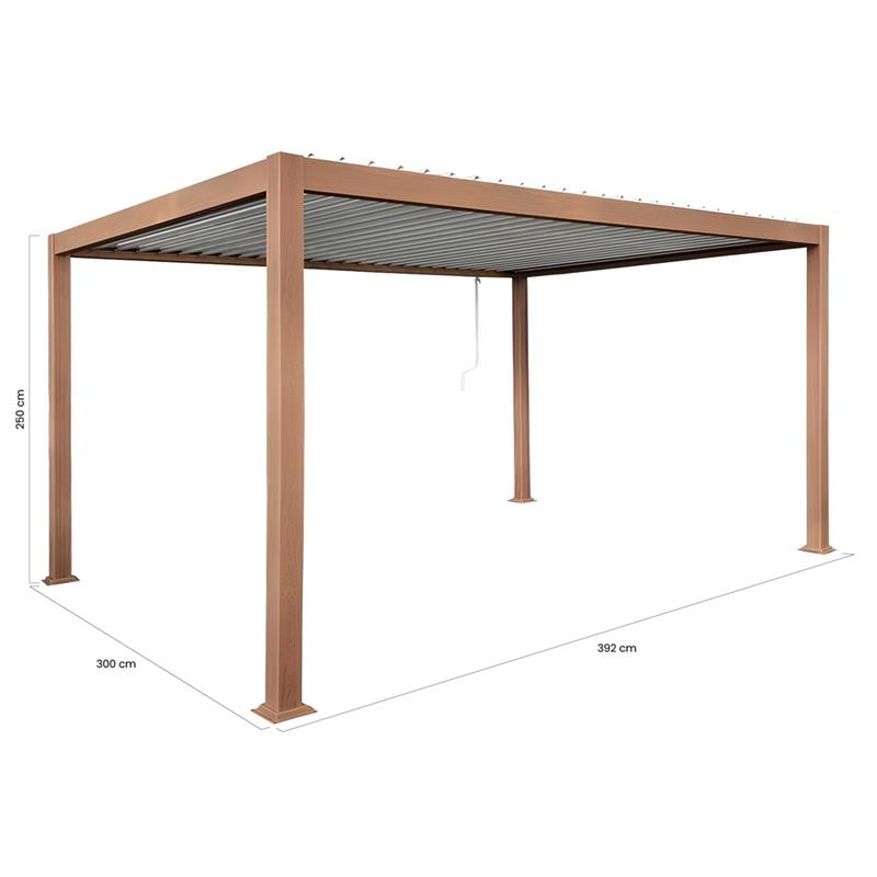 ALMA PERGOLA 300X392X250CM LEGNO