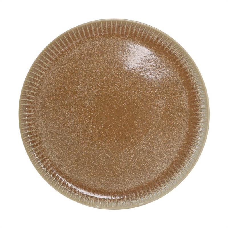 SET ERIKA 18 PIATTIIN CERAMICA 124E MARRONE