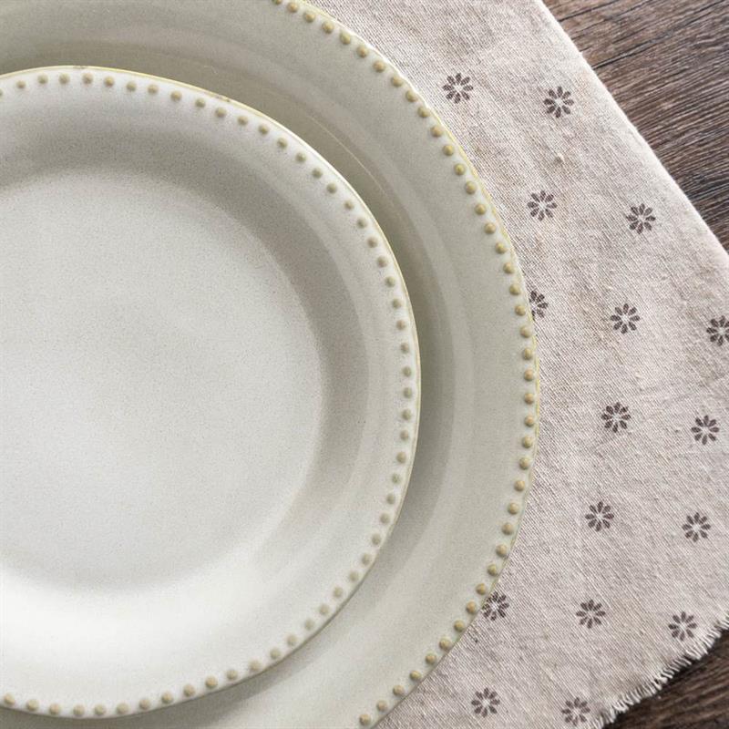 SET RITA 18 PIATTI IN CERAMICA 92E BEIGE