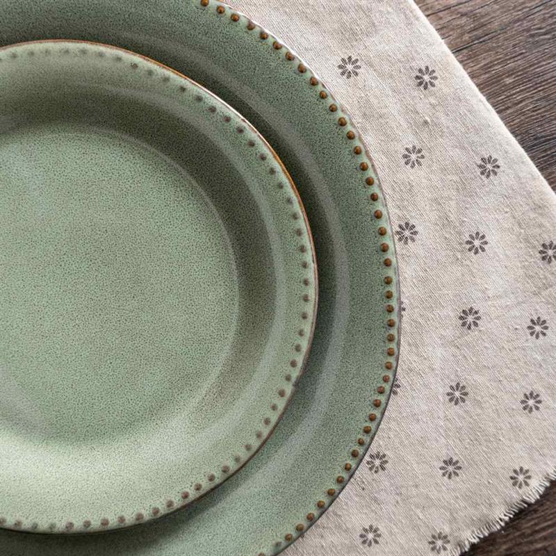 SET RITA 18 PIATTI IN CERAMICA 92E VERDE
