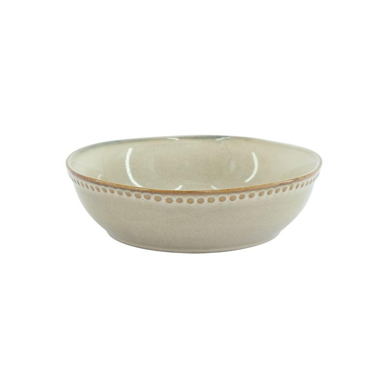 SET RITA 18 PIATTI IN CERAMICA 92E MARRONE CHIARO