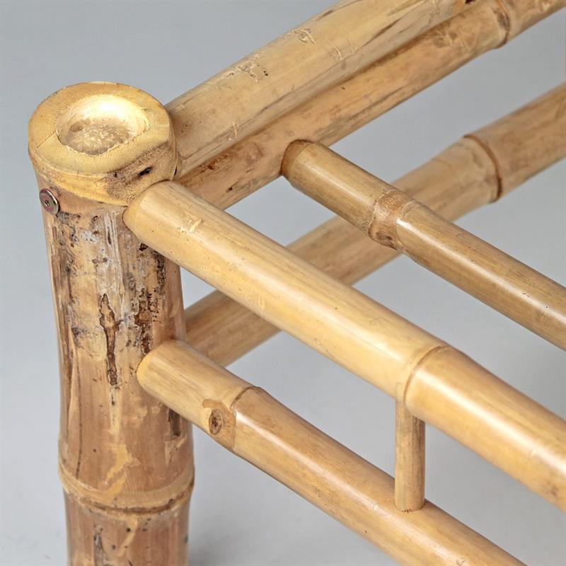 BAMBOO LETTINO 199X74X83CM ECRU