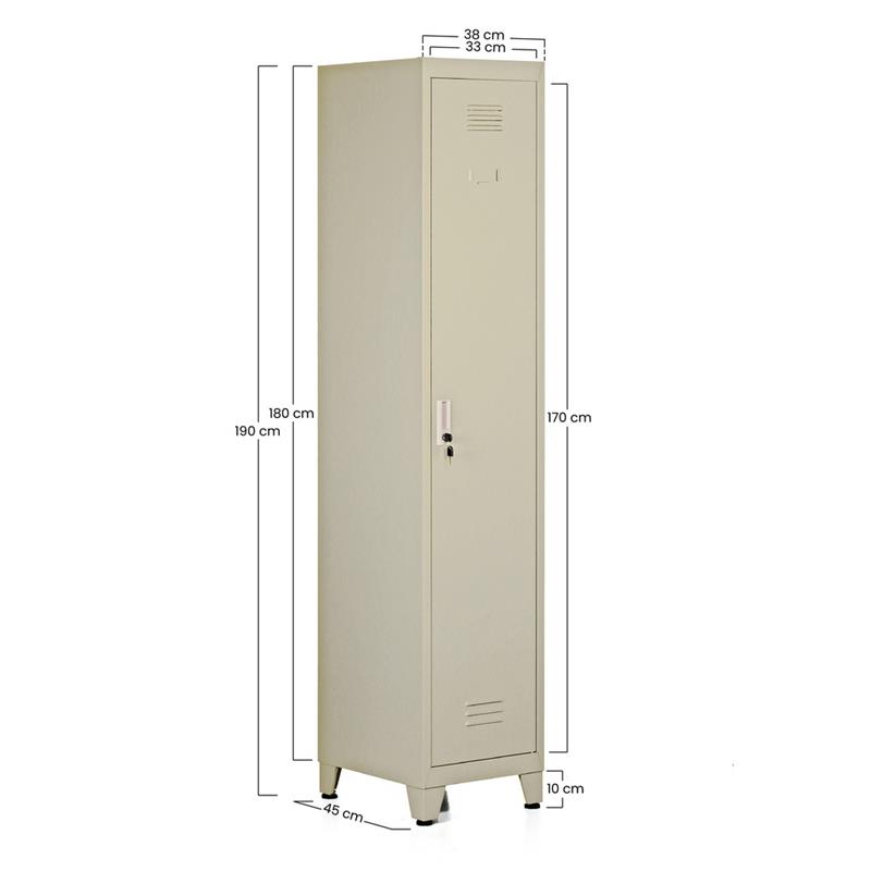 YUMI ARMADIO SPORCO PULITO 38X45X190 CM AVORIO