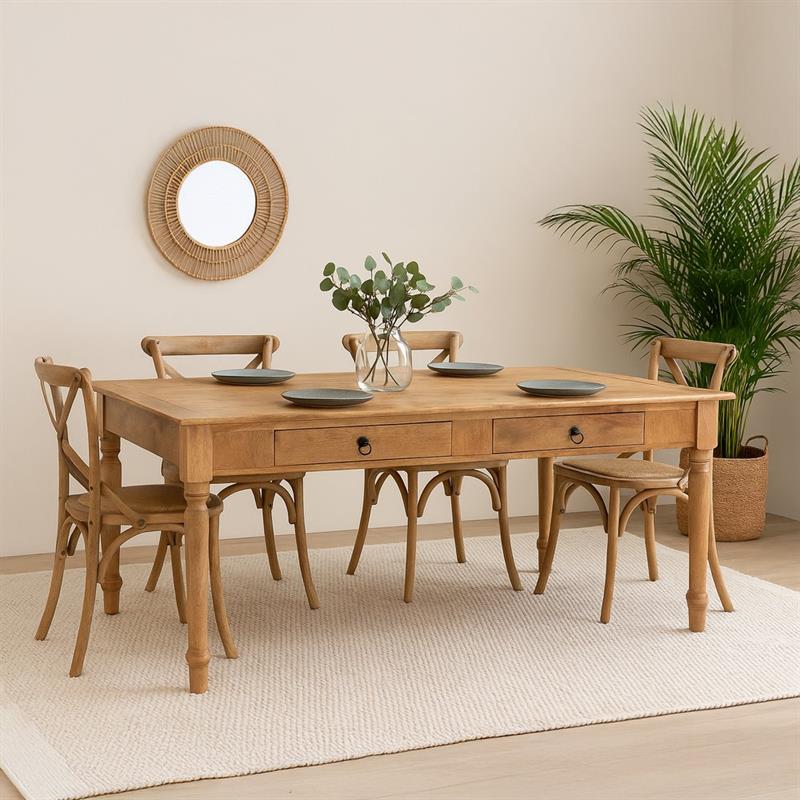 SALENTO TAVOLO 2/C MANGO 160X80X78 NATURALE