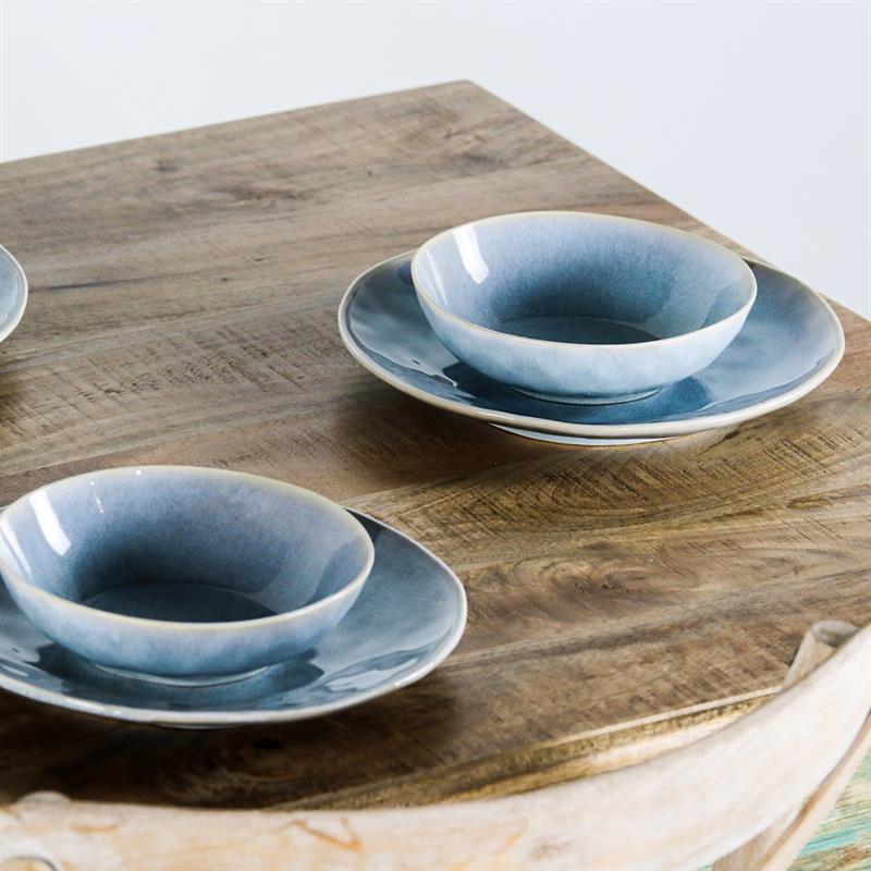 SALENTO TAVOLO 2/C MANGO 160X80X78CM AZZURRO DEK