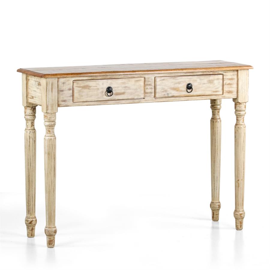 SALENTO CONSOLLE MANGO 110X30X82CM BIANCO DEK