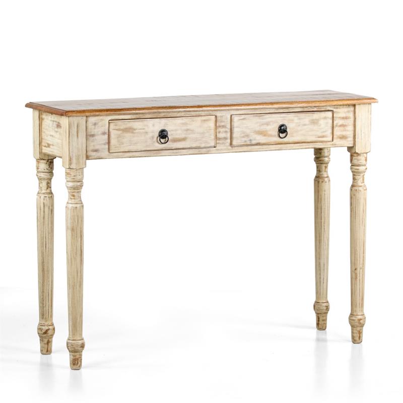 SALENTO CONSOLLE MANGO 110X30X82CM BIANCO DEK