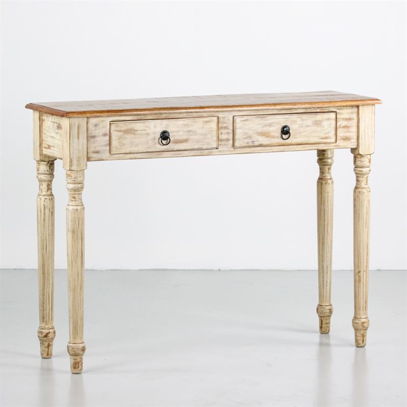 SALENTO CONSOLLE MANGO 110X30X82CM BIANCO DEK
