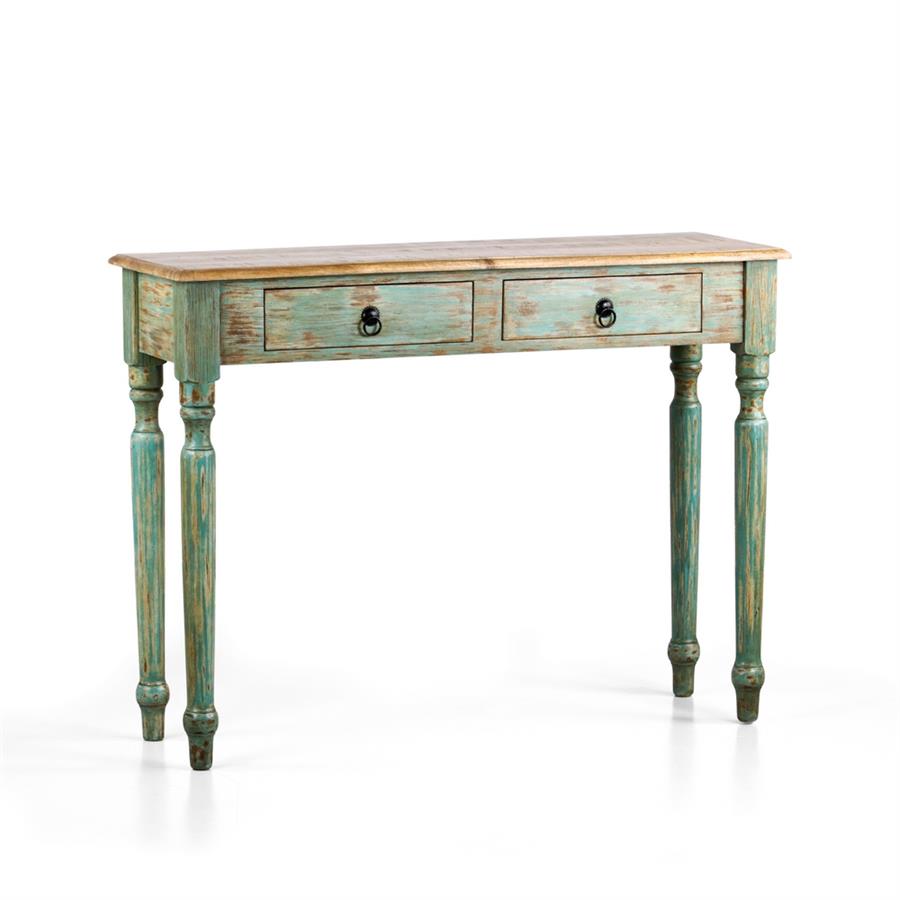 SALENTO CONSOLLE MANGO 110X30X82CM AZZURRO DEK