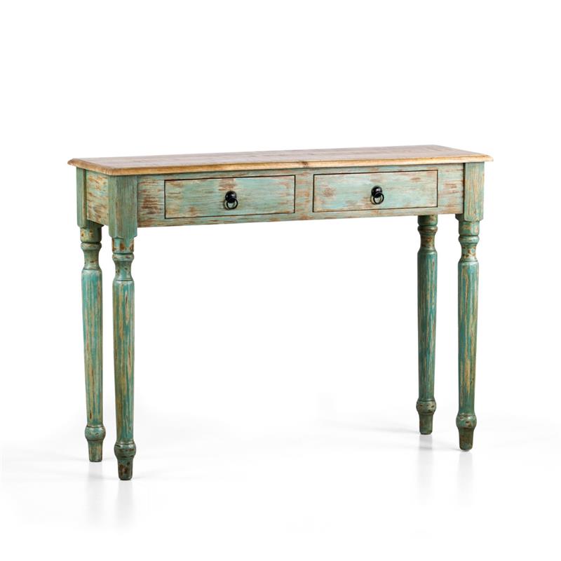 SALENTO CONSOLLE MANGO 110X30X82CM AZZURRO DEK