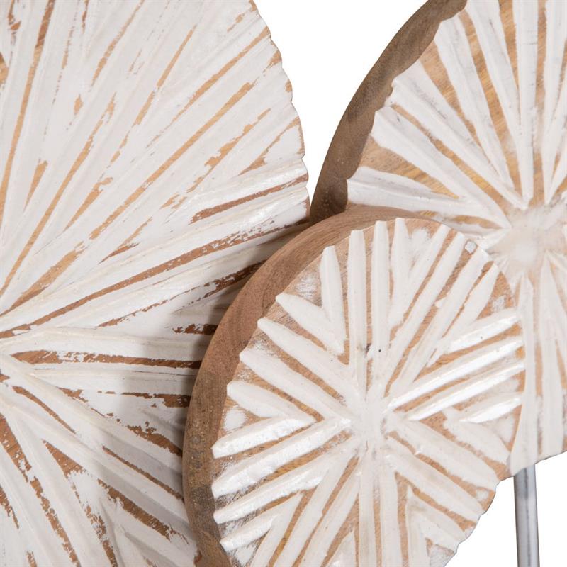 OGGETTO DECORATIVO IN LEGNO DI MANGO DECO STAND 53X8,5X40