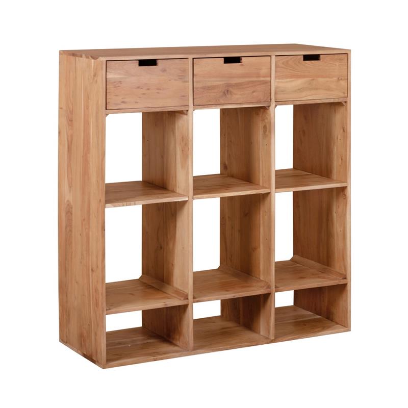 LUNA CONSOLLE ACACIA 3/C SUPERIORI 110X40X120CM