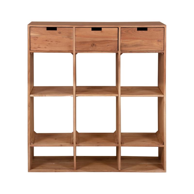 LUNA CONSOLLE ACACIA 3/C SUPERIORI 110X40X120CM