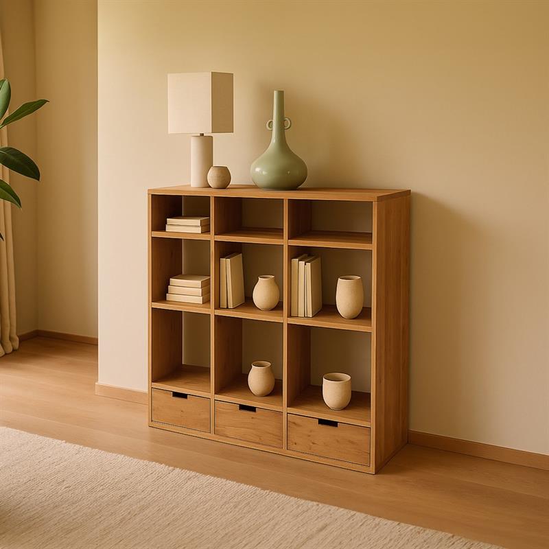 LUNA CONSOLLE ACACIA 3/C INFERIORI 110X40X120CM
