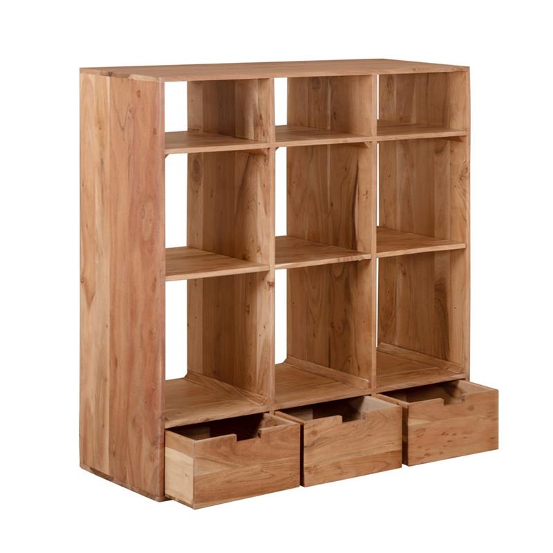 LUNA CONSOLLE ACACIA 3/C INFERIORI 110X40X120CM