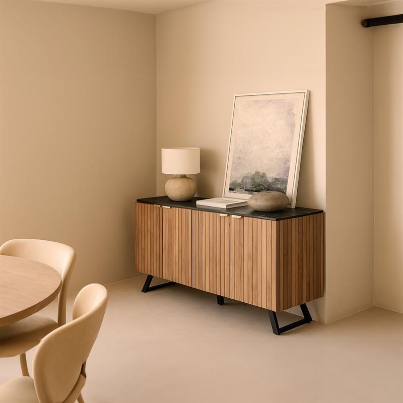RIGA MADIA MARMO NERO MANGO 164X42X90CM