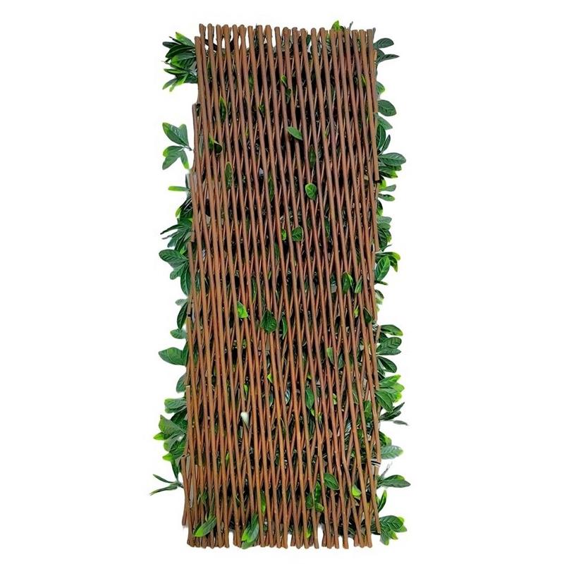SIEPE ARTIFICIALE TRALICCIO DI SALICE 100X200 CM