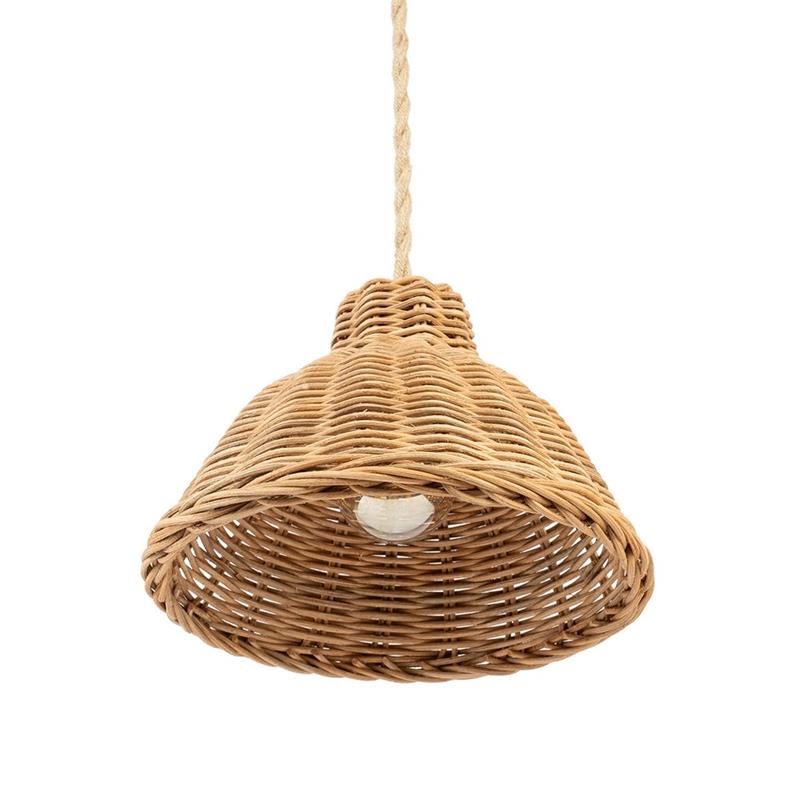 PARALUME A CUPOLA RATTAN NATURALE D. 26