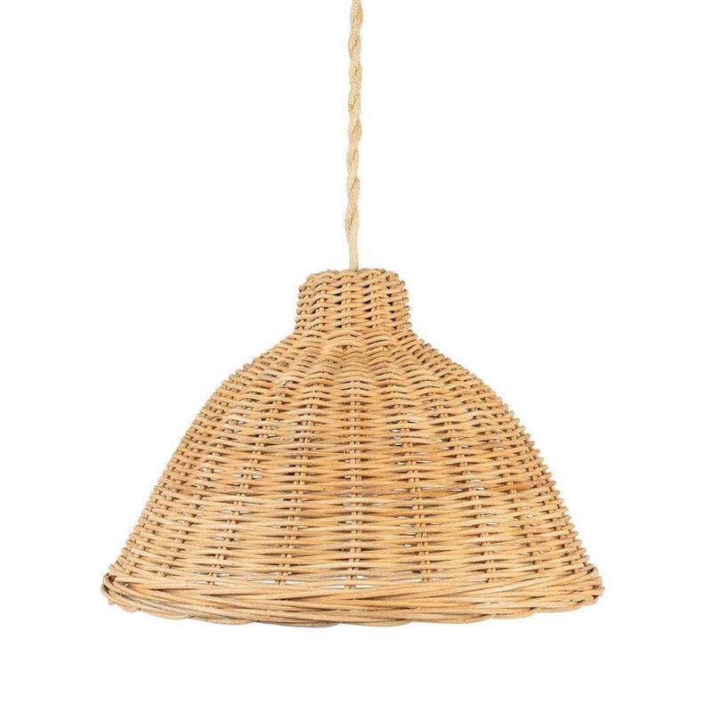 PARALUME A CUPOLA RATTAN NATURALE D. 36