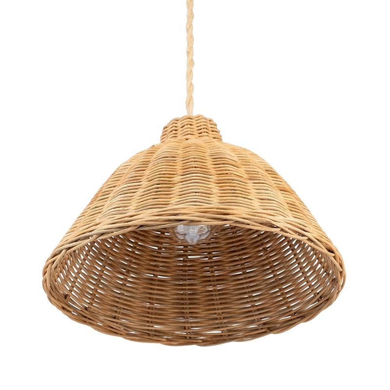 PARALUME A CUPOLA RATTAN NATURALE D. 36