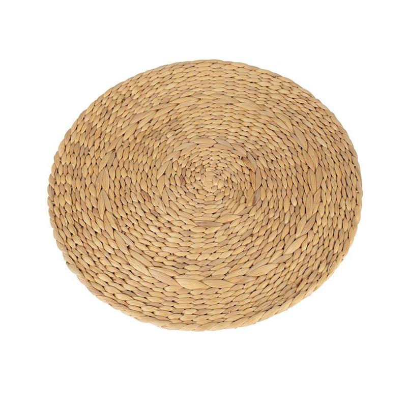 PLACEMAT  CIRCOLARE IN GIACINTO D'ACQUA NATURALE D. 38