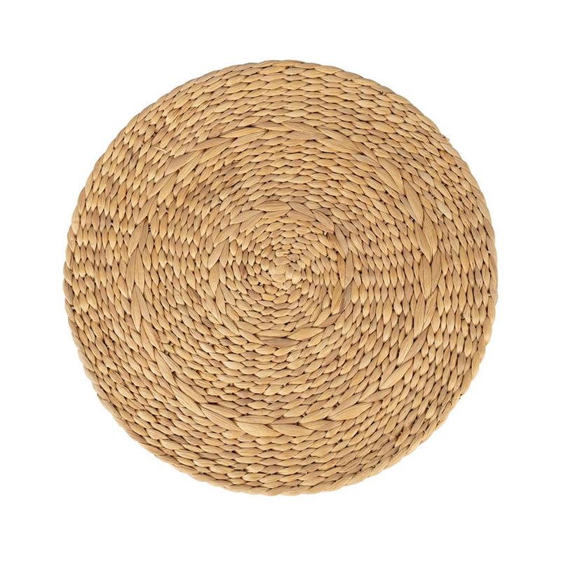 PLACEMAT  CIRCOLARE IN GIACINTO D'ACQUA NATURALE D. 38