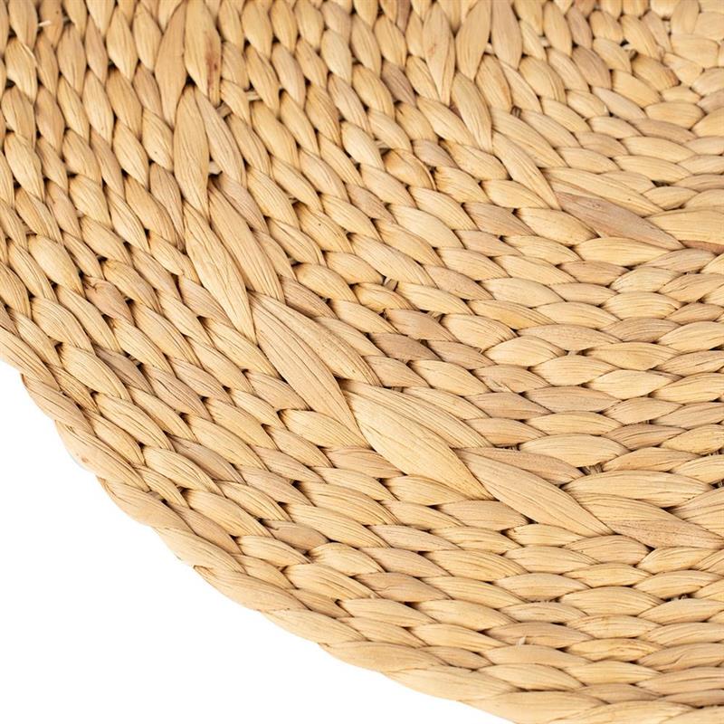 PLACEMAT  CIRCOLARE IN GIACINTO D'ACQUA NATURALE D. 38