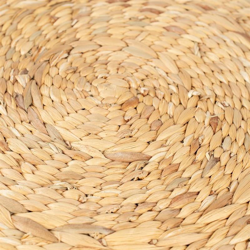 PLACEMAT  CIRCOLARE IN GIACINTO D'ACQUA NATURALE D. 38