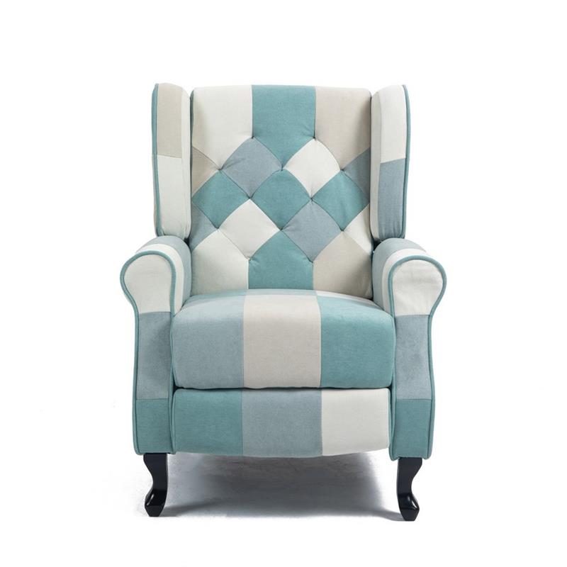 MADAME POLTRONA PUSH BACK PATCH AZZURRO