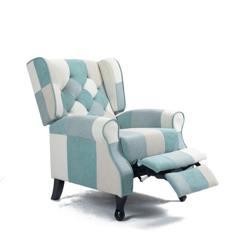 MADAME POLTRONA PUSH BACK PATCH AZZURRO
