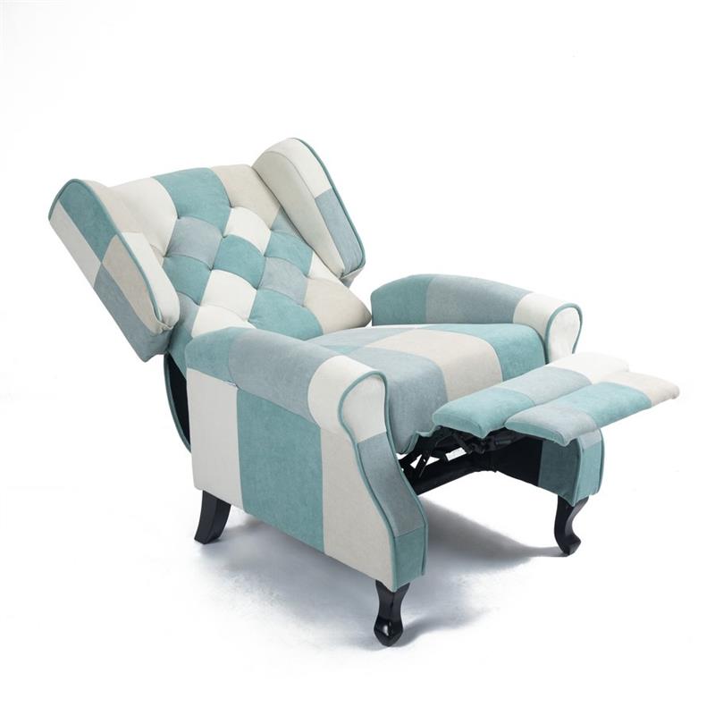 MADAME POLTRONA PUSH BACK PATCH AZZURRO