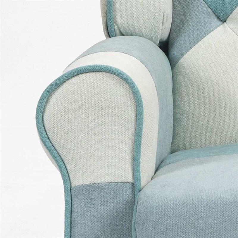 MADAME POLTRONA PUSH BACK PATCH AZZURRO