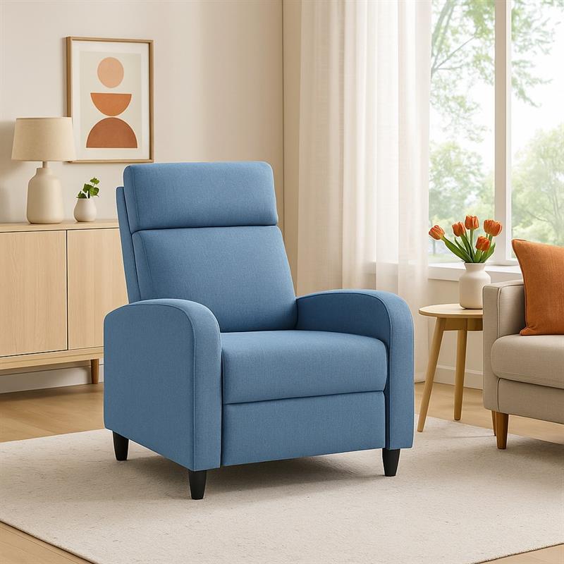 MARTA NEW POLTRONA PUSH BACK BLU