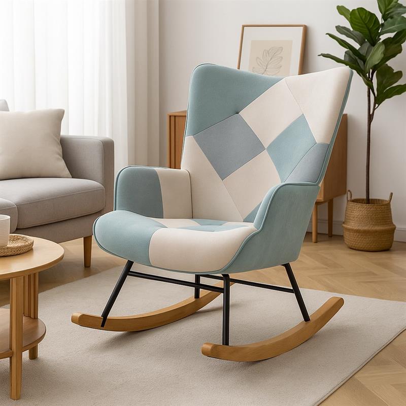 SWING POLTRONA PATCH AZZURRO
