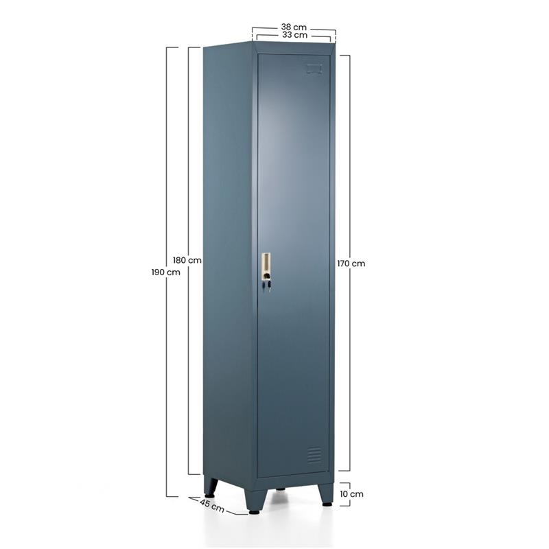 YUMI ARMADIO 1/A 38X45X190 CM CERULEO