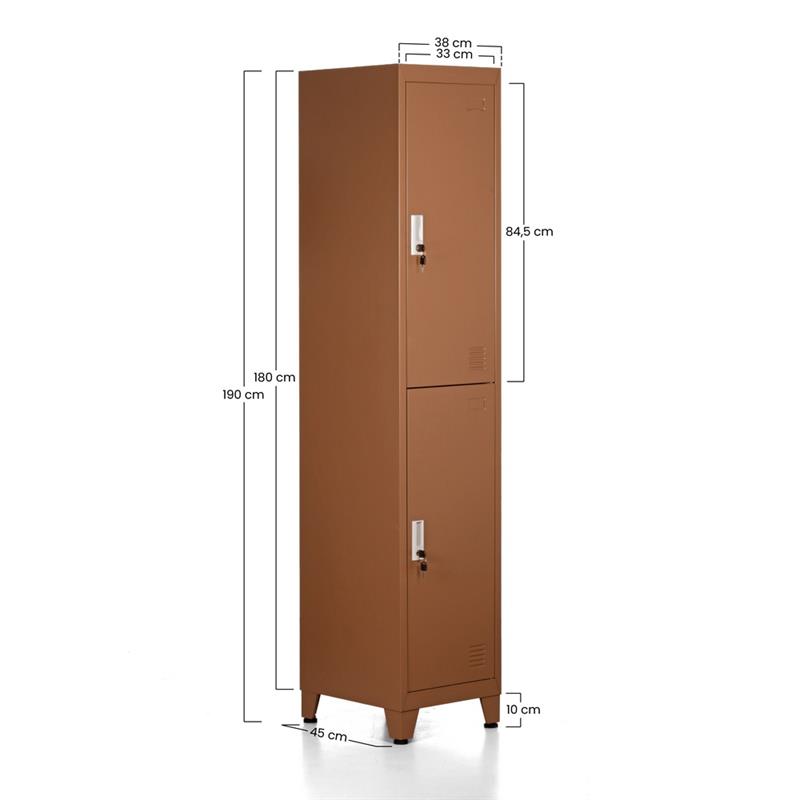 YUMI ARMADIO 2/A 38X45X190 CM MATTONE