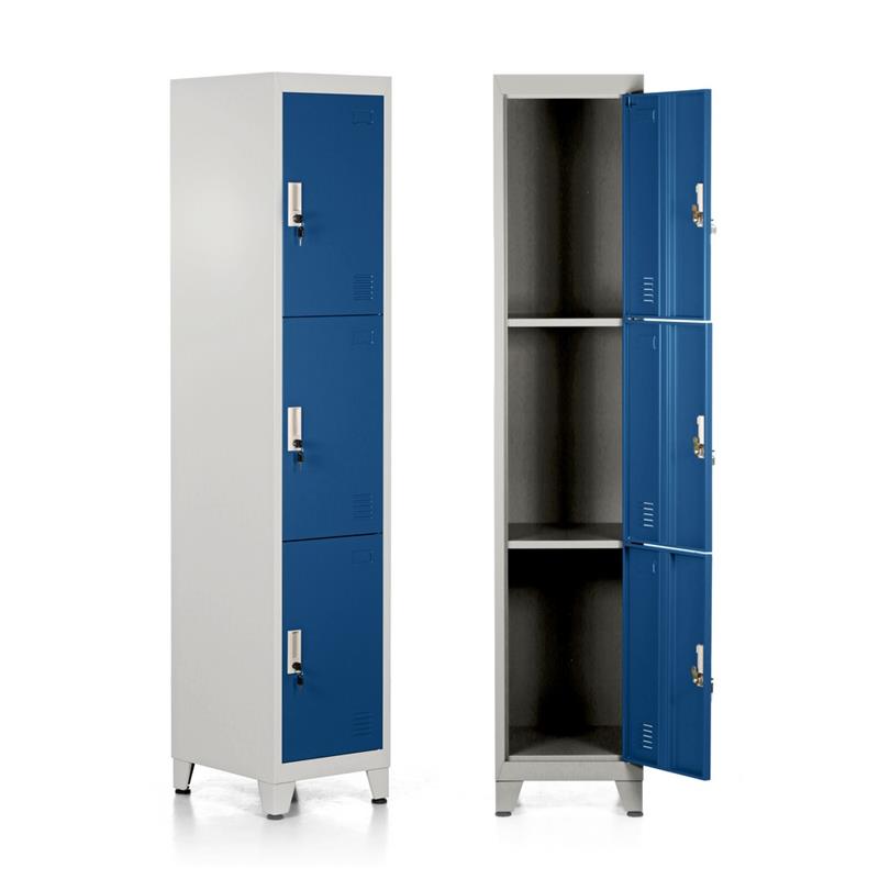 YUMI ARMADIO 3/A 38X45X190 CM GRIGIO/BLU