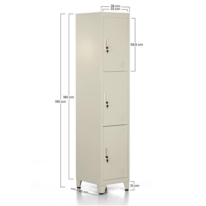 YUMI ARMADIO 3/A 38X45X190 CM AVORIO