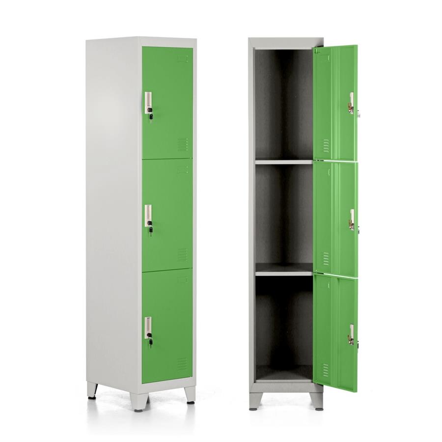 YUMI ARMADIO 3/A 38X45X190 CM GRIGIO/VERDE
