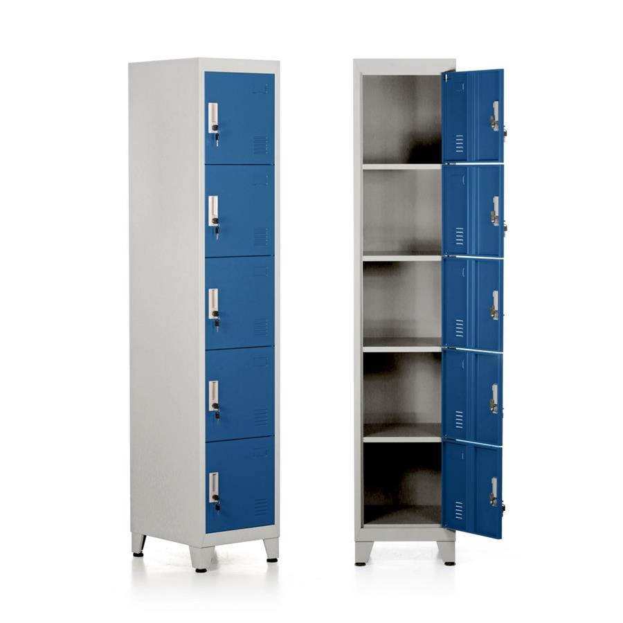 YUMI ARMADIO 5/A 38X45X190 CM GRIGIO/BLU