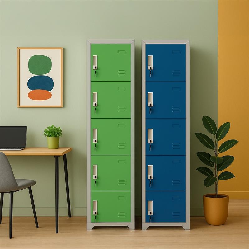 YUMI ARMADIO 5/A 38X45X190 CM GRIGIO/BLU
