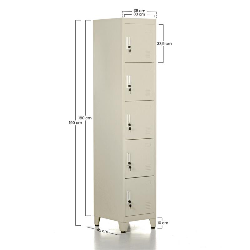 YUMI ARMADIO 5/A 38X45X190 CM AVORIO