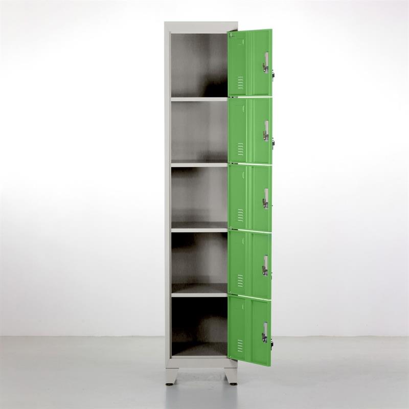 YUMI ARMADIO 5/A 38X45X190 CM GRIGIO/VERDE