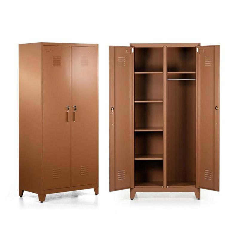 YUMI ARMADIO SPORCO PULITO 85X50X190 CM MATTONE