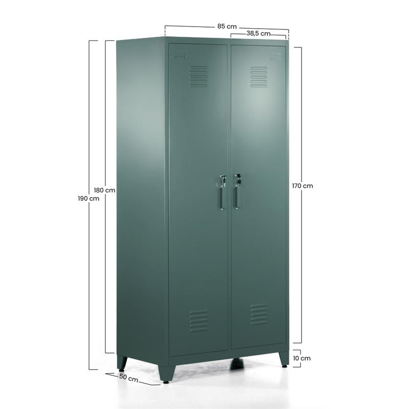 YUMI ARMADIO SPORCO PULITO 85X50X190 CM VERDONE