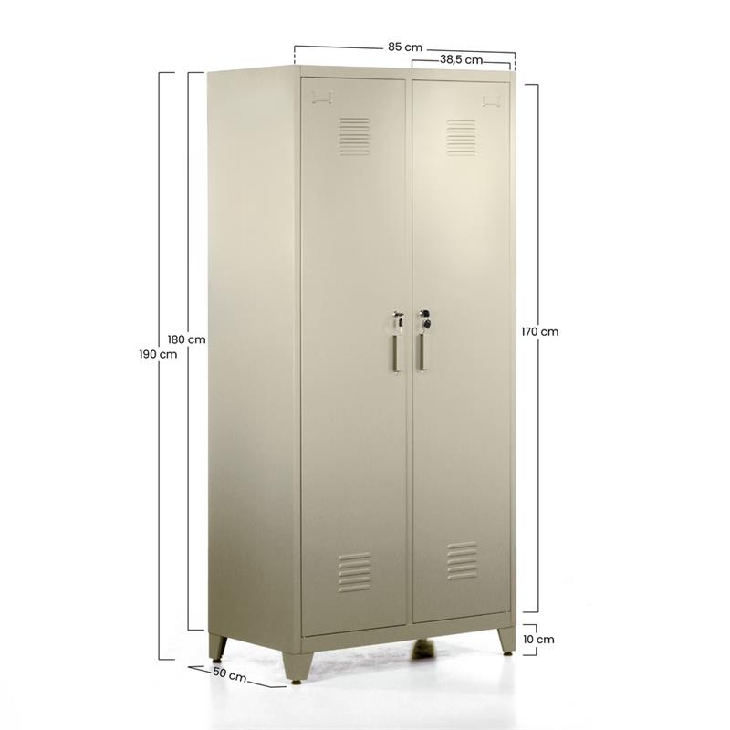 YUMI ARMADIO SPORCO PULITO 85X50X190 CM AVORIO