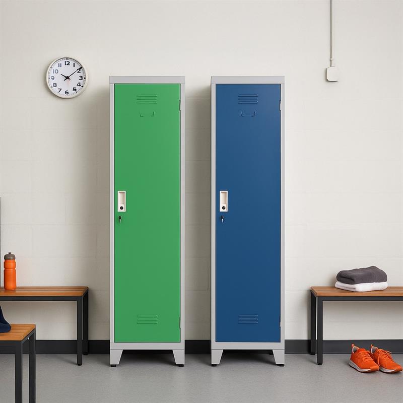 YUMI ARMADIO SPORCO PULITO 38X45X190 CM GRIGIO/BLU