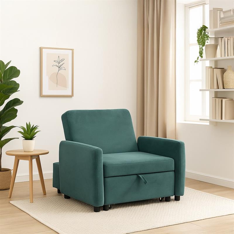OULIDA POLTRONA LETTO VERDE SMERALDO #18