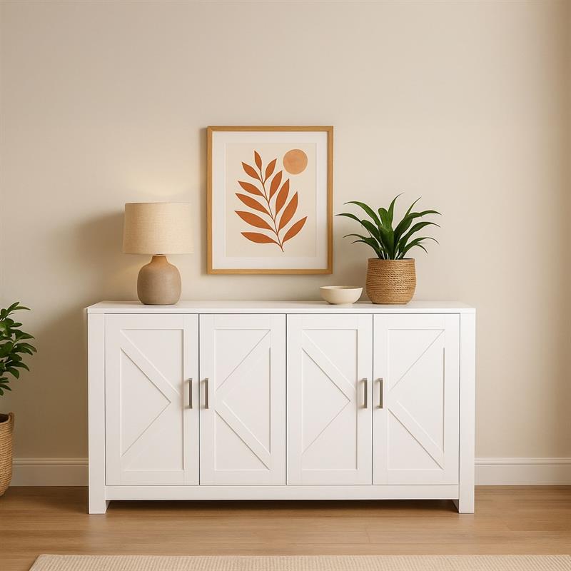 ARIZONA CREDENZA BIANCA 150X40X80 CM